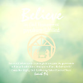 Kerstmis Geloven Geboorte Profetie Raamsticker (Vel 3)