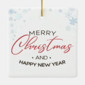 Kerstmis | Gelukkig nieuw jaar | Santa gift Keramisch Ornament (Achterkant)