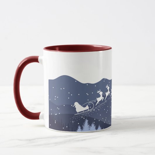 Kerstmis | Gelukkig nieuw jaar | Santa gift Mok (Links)