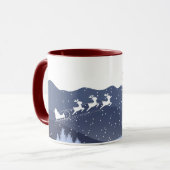 Kerstmis | Gelukkig nieuw jaar | Santa gift Mok (Voorkant links)