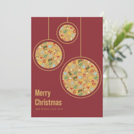 Kerstmis & Gelukkig Nieuwjaar Kaart