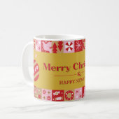 Kerstmis & Gelukkig Nieuwjaar Mok (Voorkant links)