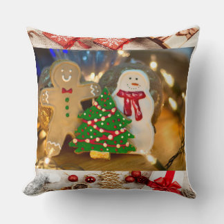 Kerstmis & Gelukkig Nieuwjaar Ornament Ontwerp | Kussen