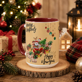 Kerstmis & Gelukkig Nieuwjaar Vakantie Mok