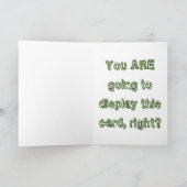 Kerstmis Gelukkige Holidaze van het Blad van het Feestdagen Kaart (Binnen)