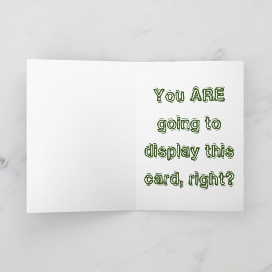 Kerstmis Gelukkige Holidaze van het Blad van het Feestdagen Kaart (Binnen)