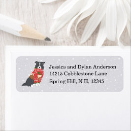 Kerstmis Gelukkige Howiladys Hond in Sweater Etiket