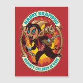 Kerstmis Gelukkige Krampus Ondeugende Kinderen Pas (Voorkant)