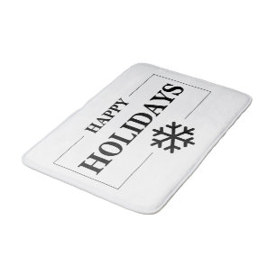 Kerstmis Gelukkige Vakantie Aangepaste Gift Vrolij Badmat