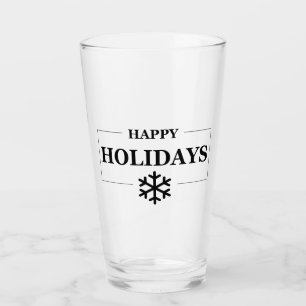 Kerstmis Gelukkige Vakantie Aangepaste Gift Vrolij Glas