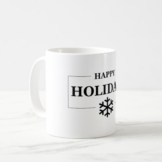 Kerstmis Gelukkige Vakantie Aangepaste Gift Vrolij Koffiemok (Voorkant links)