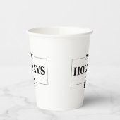 Kerstmis Gelukkige Vakantie Aangepaste Gift Vrolij Papieren Bekers (Links)