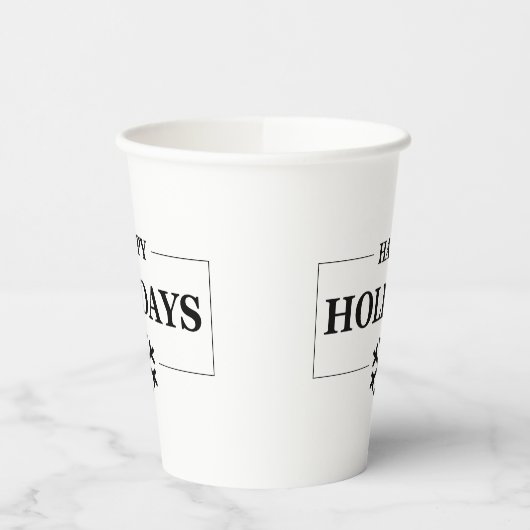 Kerstmis Gelukkige Vakantie Aangepaste Gift Vrolij Papieren Bekers (Links)