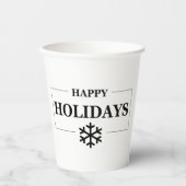 Kerstmis Gelukkige Vakantie Aangepaste Gift Vrolij Papieren Bekers (Voorkant)