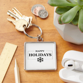 Kerstmis Gelukkige Vakantie Aangepaste Gift Vrolij Sleutelhanger