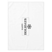 Kerstmis Gelukkige Vakantie Aangepaste Gift Vrolij Tafelkleed (Voorkant)