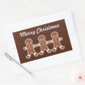 Kerstmis Gemberkoek Jongens Stickers (Envelop)