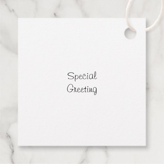 Kerstmis, gemengd met een botanisch patroon, gunst bedankjes labels (Achterkant)