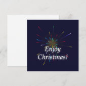 Kerstmis genieten feestdagenkaart (Voorkant / Achterkant)