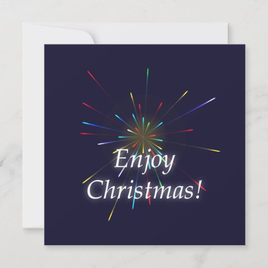 Kerstmis genieten feestdagenkaart (Voorkant)