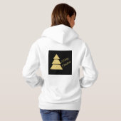 Kerstmis Geometrische Boom Hoodie (Achterkant volledig)