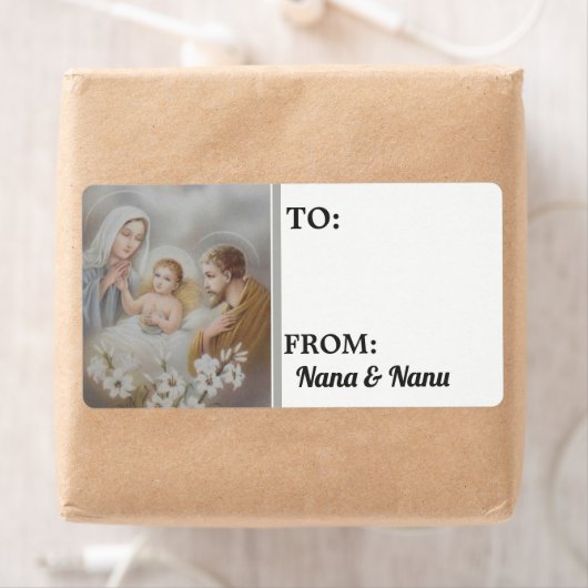 Kerstmis Gepersonaliseerd Etiket (Insitu)