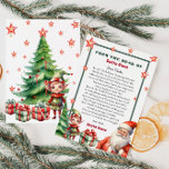 Kerstmis Gepersonaliseerde brief van Santa en Elf Kaart<br><div class="desc">Persoonlijke brief van de Kerstman. Geef je kind dit jaar speciale,  schattige brief van de kerstman. Collectie: https://www.zazzle.com/collections/love_christmas_collection-119212194434211063</div>