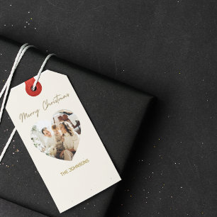 Kerstmis Gepersonaliseerde Foto Cadeau Labels Cadeaulabel