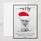 Kerstmis ~ Gepersonaliseerde foto Feestdagenkaart (Voorkant / Achterkant)