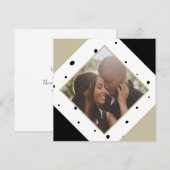 Kerstmis gepersonaliseerde moderne spotty foto feestdagenkaart (Voorkant / Achterkant)