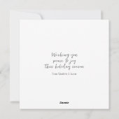 Kerstmis gepersonaliseerde moderne spotty foto feestdagenkaart (Achterkant)