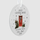 Kerstmis Gepersonaliseerde Nieuwe Huis Ornament (voorkant)