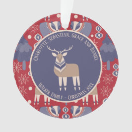 Kerstmis gepersonaliseerde Scandinavische Scandina Ornament