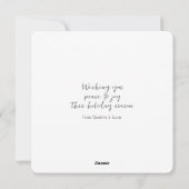 Kerstmis Gepersonaliseerde Winter Foliage Foto Feestdagenkaart (Achterkant)