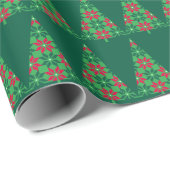 Kerstmis gepixelde boom inpakpapier (Rol Hoek)