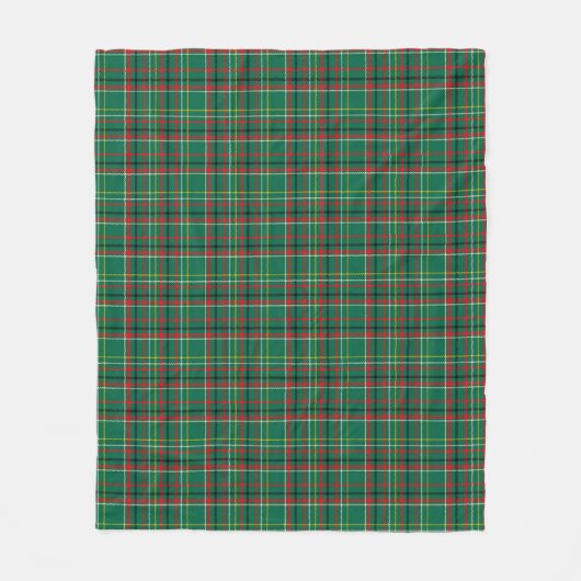 Kerstmis geruit groen patroon-23914 fleece deken (Voorkant)