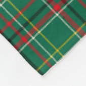 Kerstmis geruit groen patroon-23914 fleece deken (Hoek)