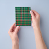 Kerstmis geruit groen patroon-23914 flyer (Hand)
