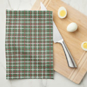 Kerstmis geruit theedoek (Quarter Fold)