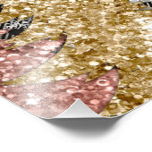 Kerstmis geruite en glitters met tekst foto afdruk (Hoek)