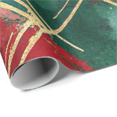 Kerstmis geruite inpakpapier (Rol Hoek)