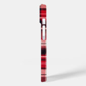 Kerstmis geruite kerstkat met naam Case-Mate iPhone case (Achterkant / Links)