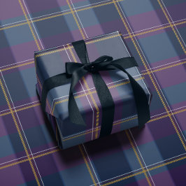 Kerstmis geruite klassieke vakantie eenvoudig cadeaupapier