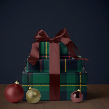Kerstmis geruite klassieke vakantie eenvoudig