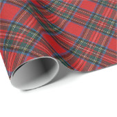 Kerstmis geruite patroon cadeaupapier (Rol Hoek)