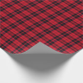 Kerstmis geruite patroon inpakpapier (Hoek)