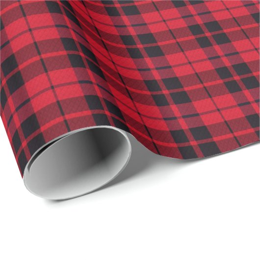 Kerstmis geruite patroon inpakpapier (Rol Hoek)