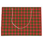 Kerstmis geruite rood groen groot cadeauzakje (Voorkant)
