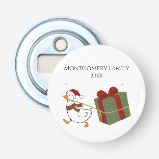 Kerstmis Geschenk Diep Goose Kerstmis Button Flesopener
