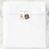 Kerstmis Geschenk Diep Goose Kerstmis Vierkante Sticker (Tas)